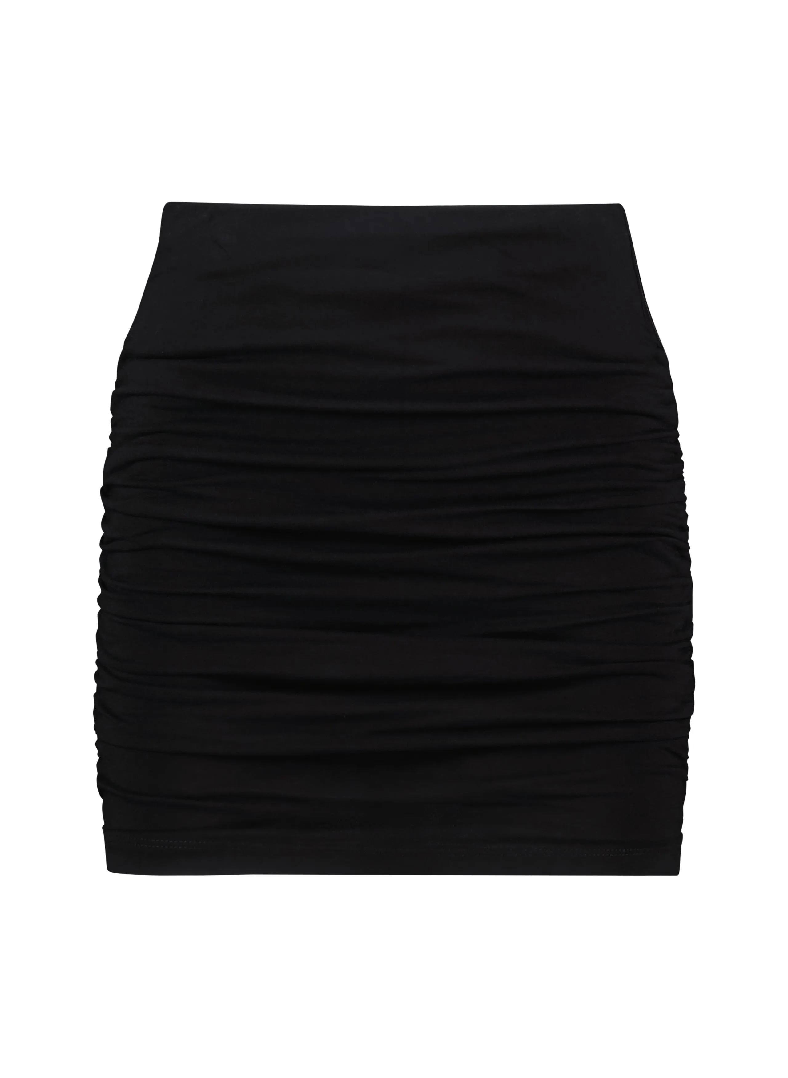 Abeda LENZING™ ECOVERO™ Stretch Jersey Mini Skirt | Caviar Black