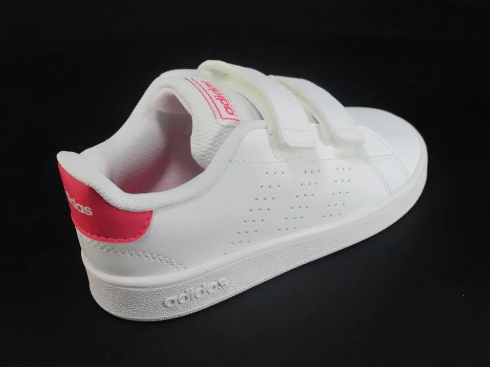 Adidas scarpa sneakers da ragazza Advantage EF0300 bianco-rosa