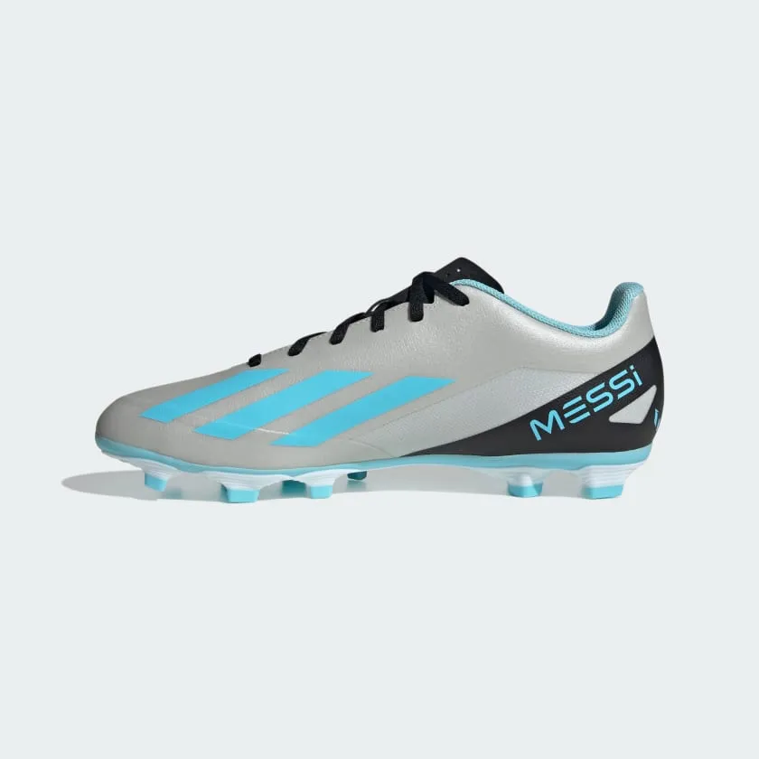 ADIDAS X CRAZYFAST MESSI.4 FLEXIBLE GROUND BOOTS-SILVER