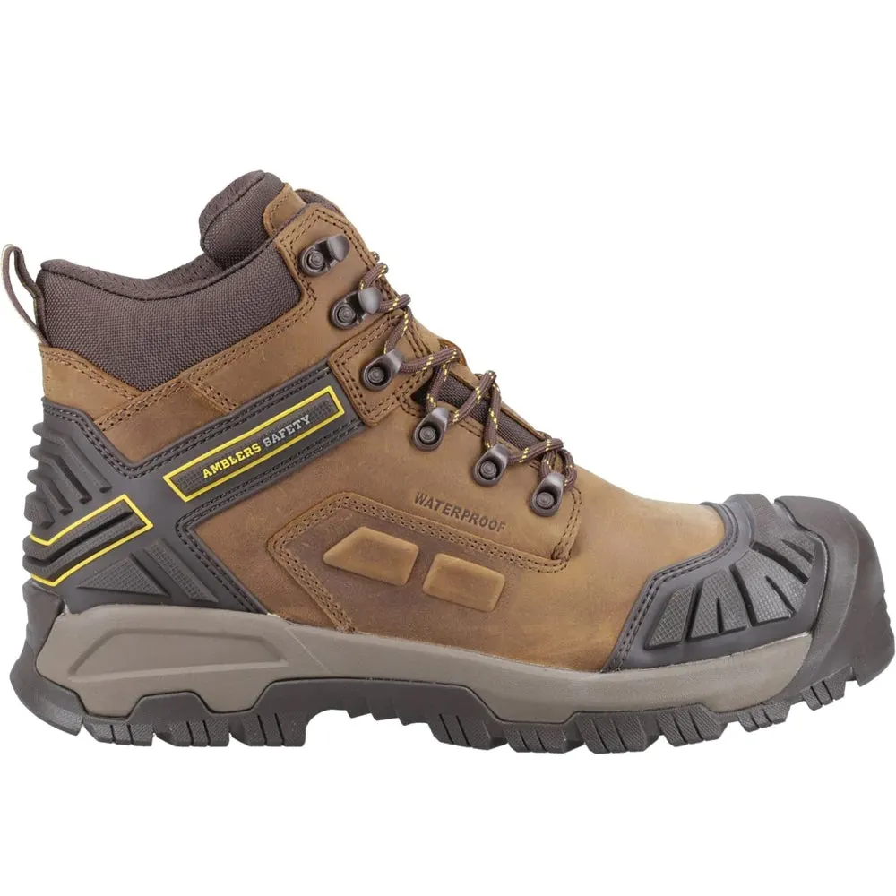 Amblers Mens Quarry Grain Leather Safety Boots