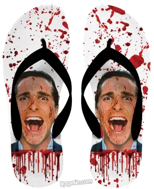 American Psycho Flip Flops