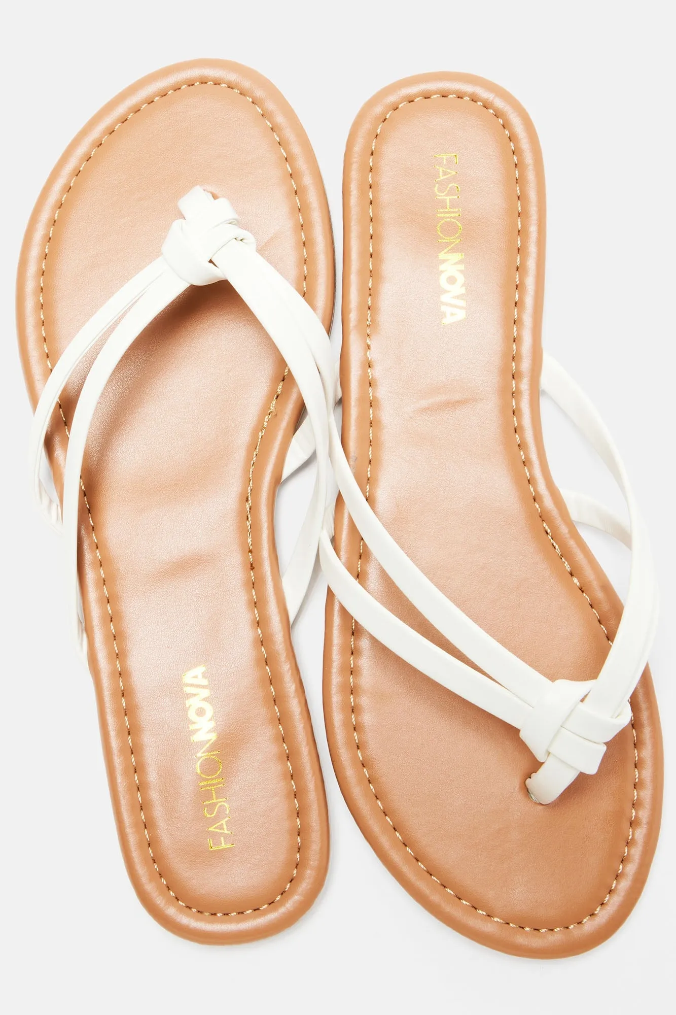 Amozae-All Summer Long Flip Flops - White