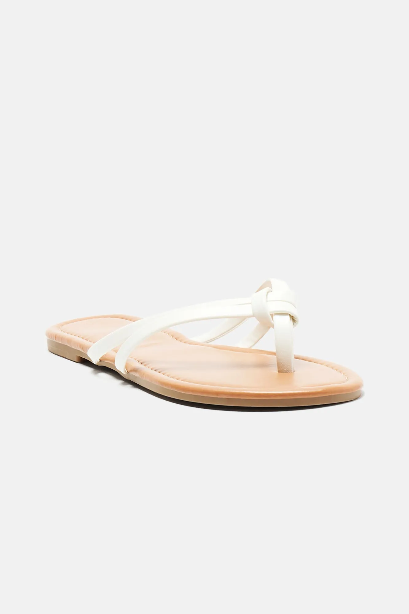 Amozae-All Summer Long Flip Flops - White