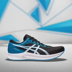 ASICS HYPER SPEED 2 (M) - (BLACK/ISLAND BLUE) - RUNNING SHOES