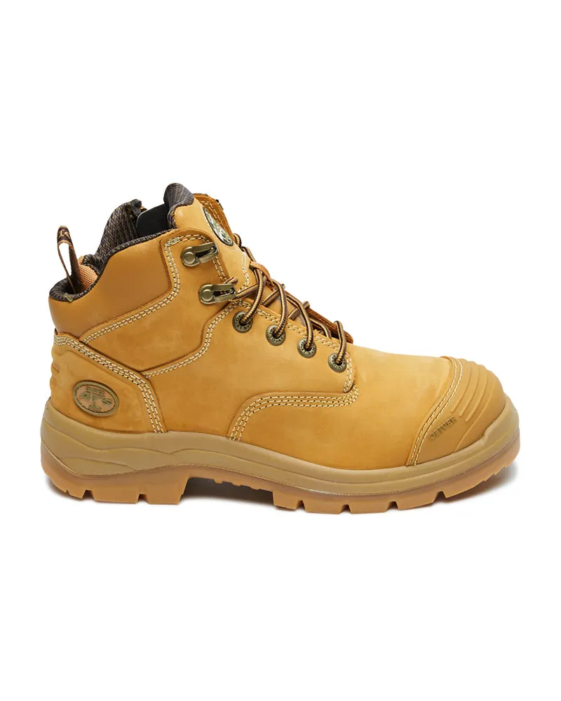 AT 55-330Z Hiker Safety Boot with Zip  - Wheat