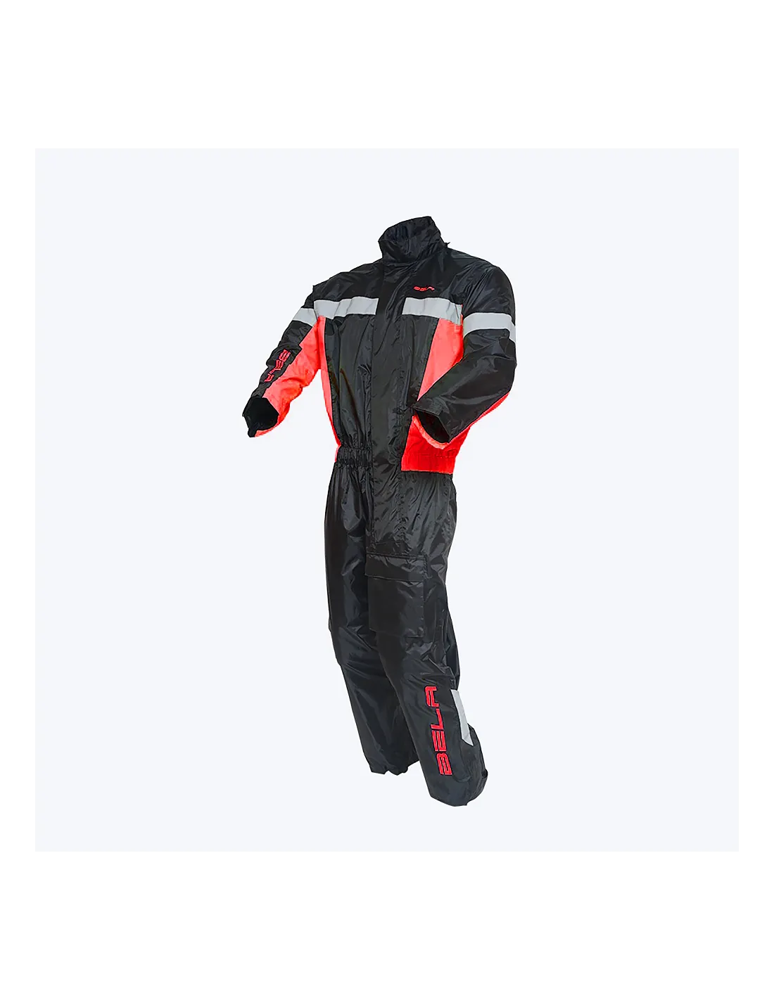 Bela Camou Rain Suit - Black Red