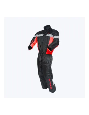 Bela Camou Rain Suit - Black Red