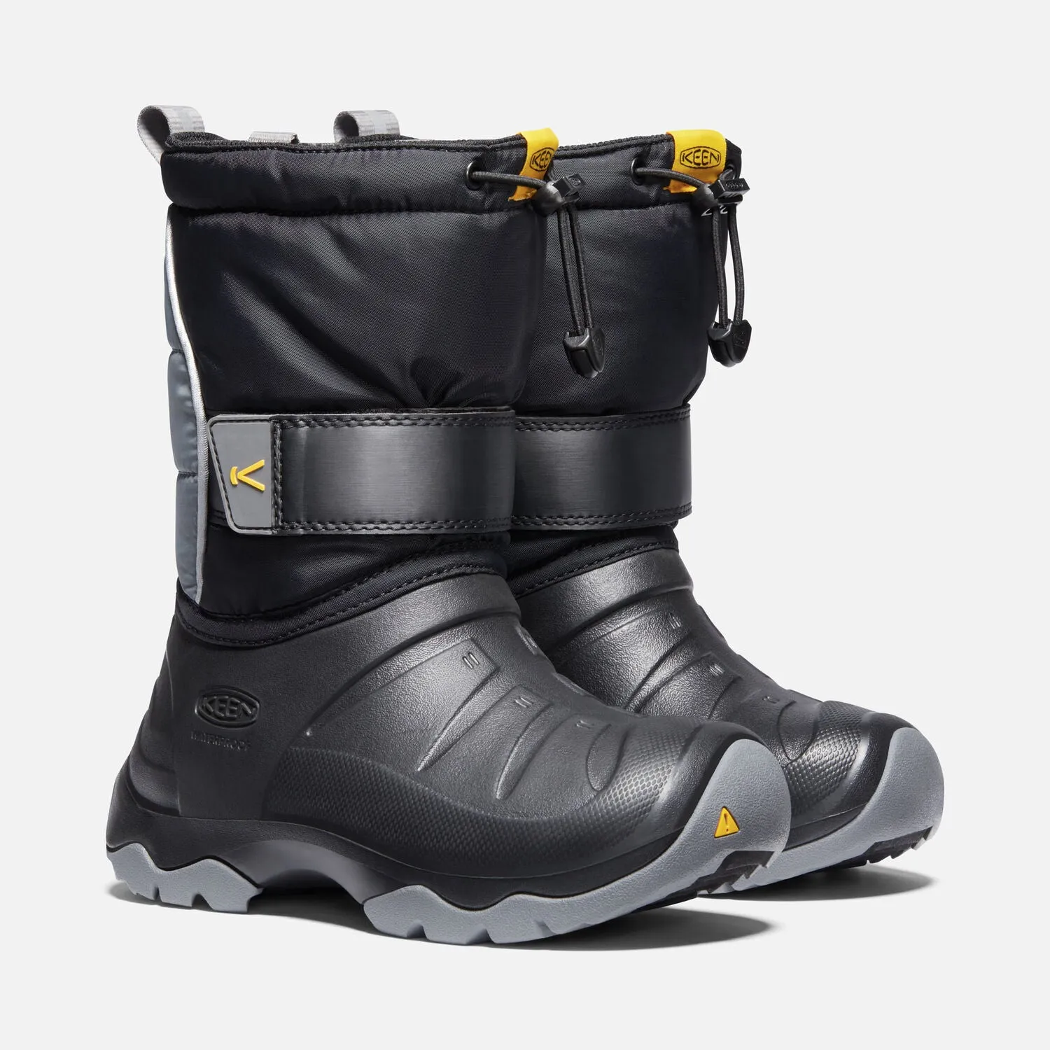 Big Kid's Keen Lumi II Waterproof Boot Color: Black/ Steel Grey