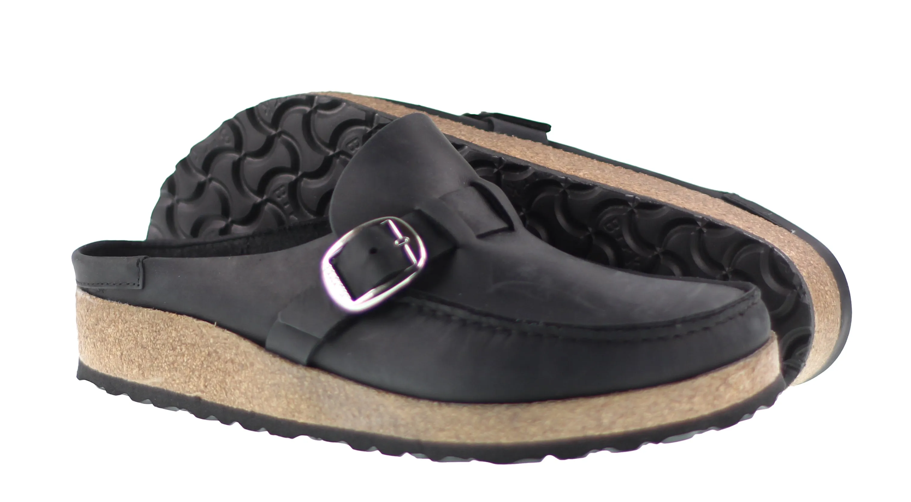 Birkenstock Womens Buckley Nubuck Leather Black