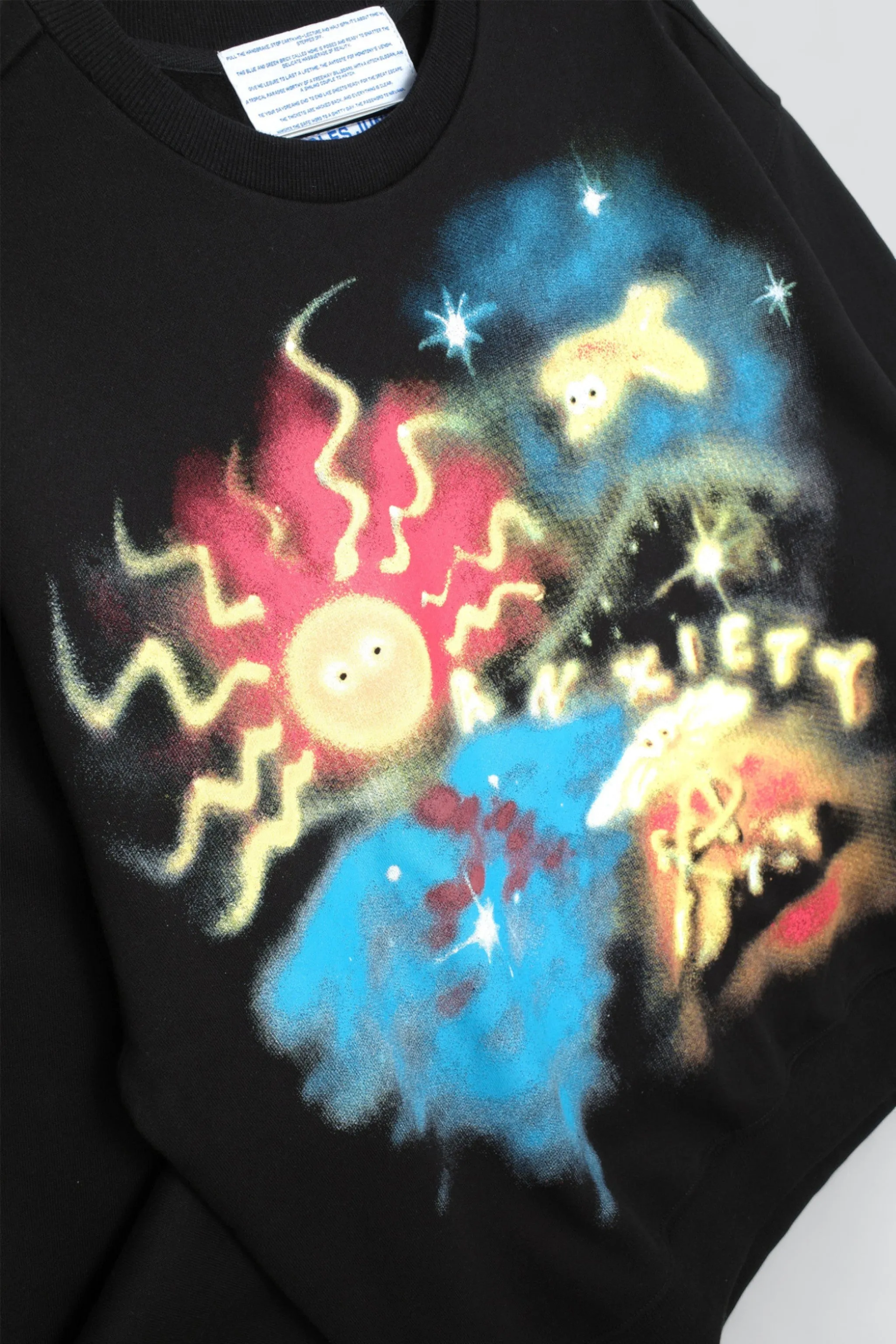 Black Anxiety Airbrush Crewneck