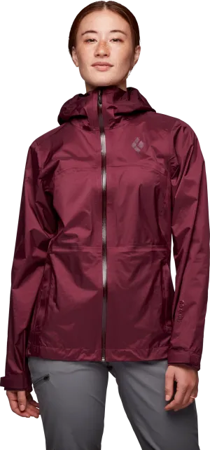 Black Diamond Women&#x27;s Treeline Rain Shell Blackberry | Buy Black Diamond Women&#x27;s Treeline Rain Shell Blackberry here | Outnorth