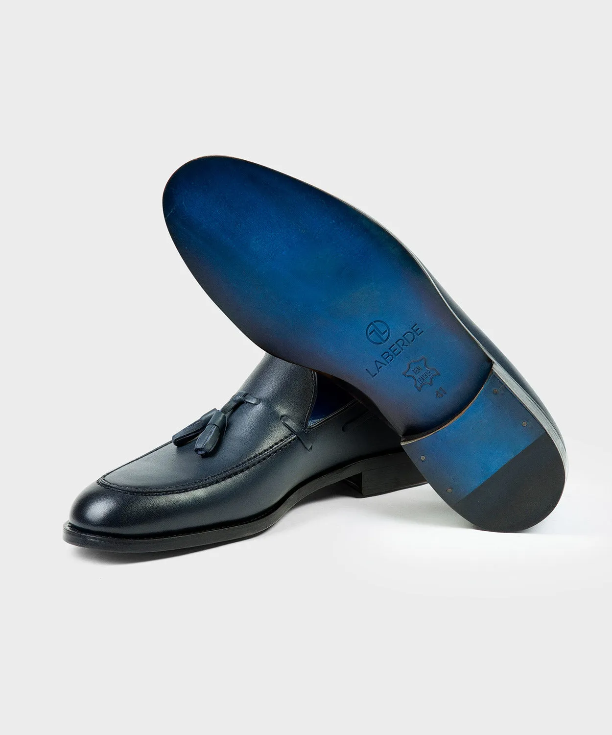 Blue Tassel Loafers