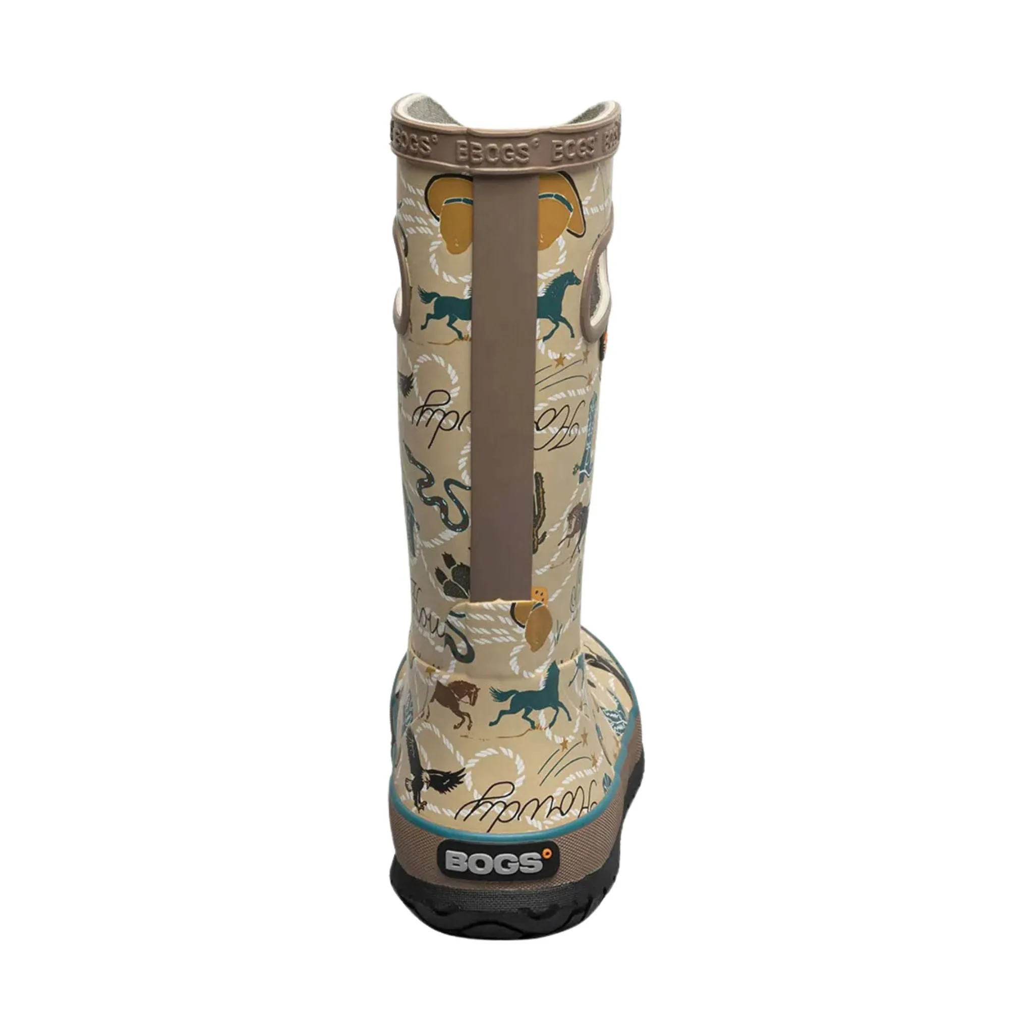 Bogs Kids' New Western Rain Boots - Tan Multi