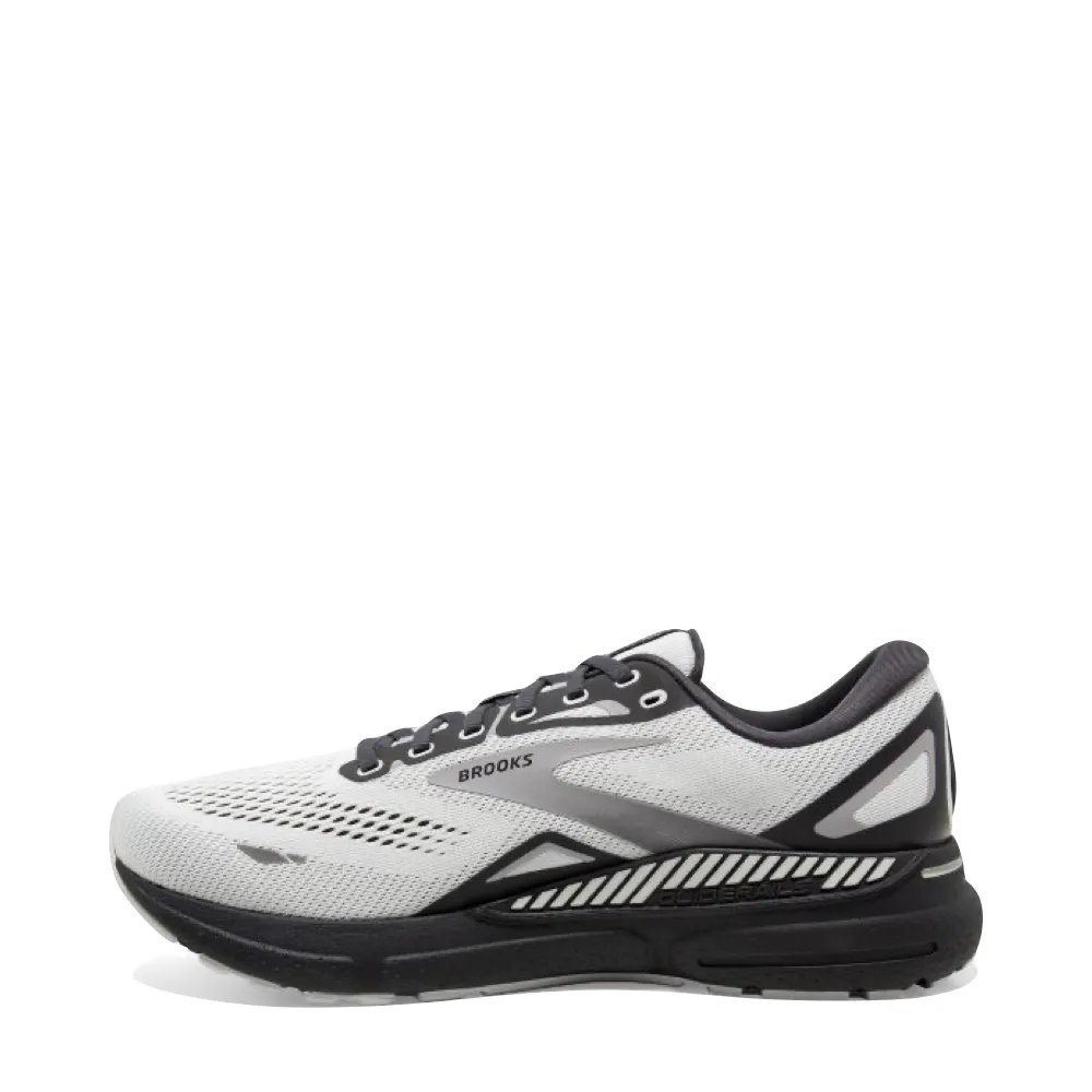 Brooks Men's Adrenaline GTS 23 Sneaker in Oyster/Ebony/Alloy