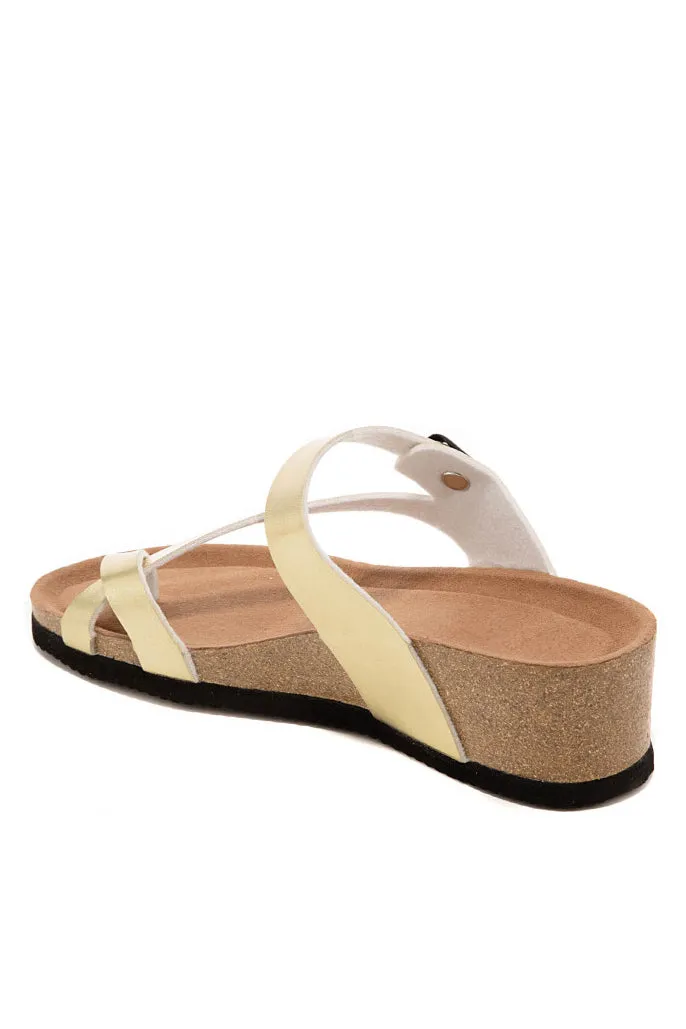 Carly Gold Toe Loop Sandals