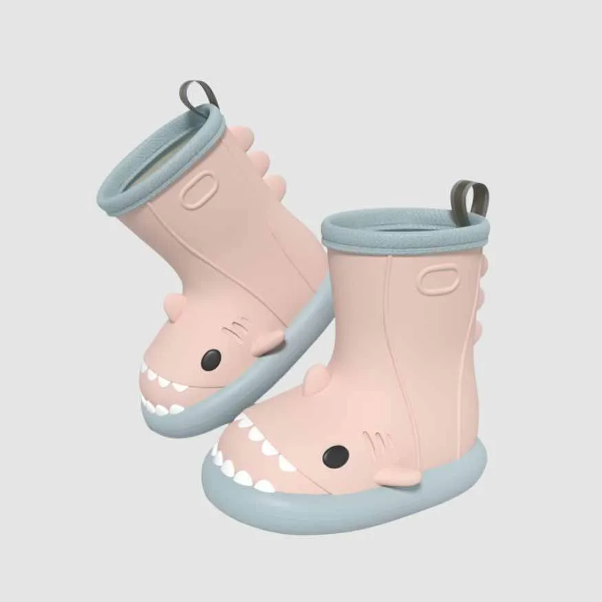 Cartoon Shark Rain Boots