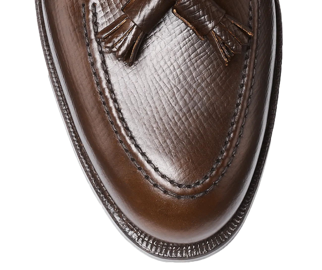 Cavendish 3 Dark Brown Hatch Grain Cordovan