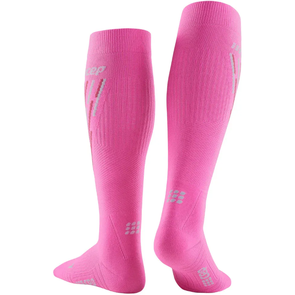 CEP | Ski Thermo | Tall Compression Socks | Women's | Pink/Flash Pink