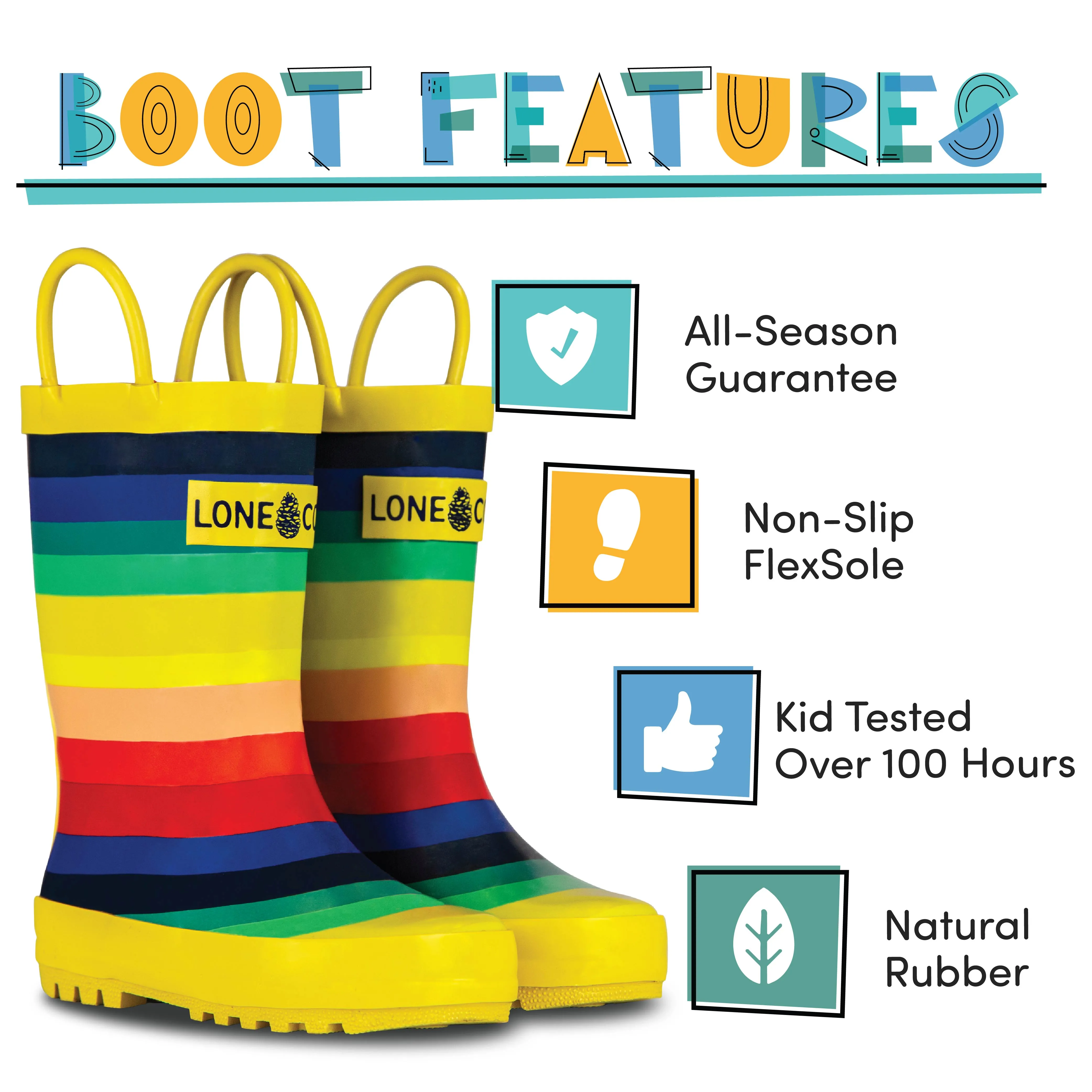 Chasing Rainbows Rain Boot