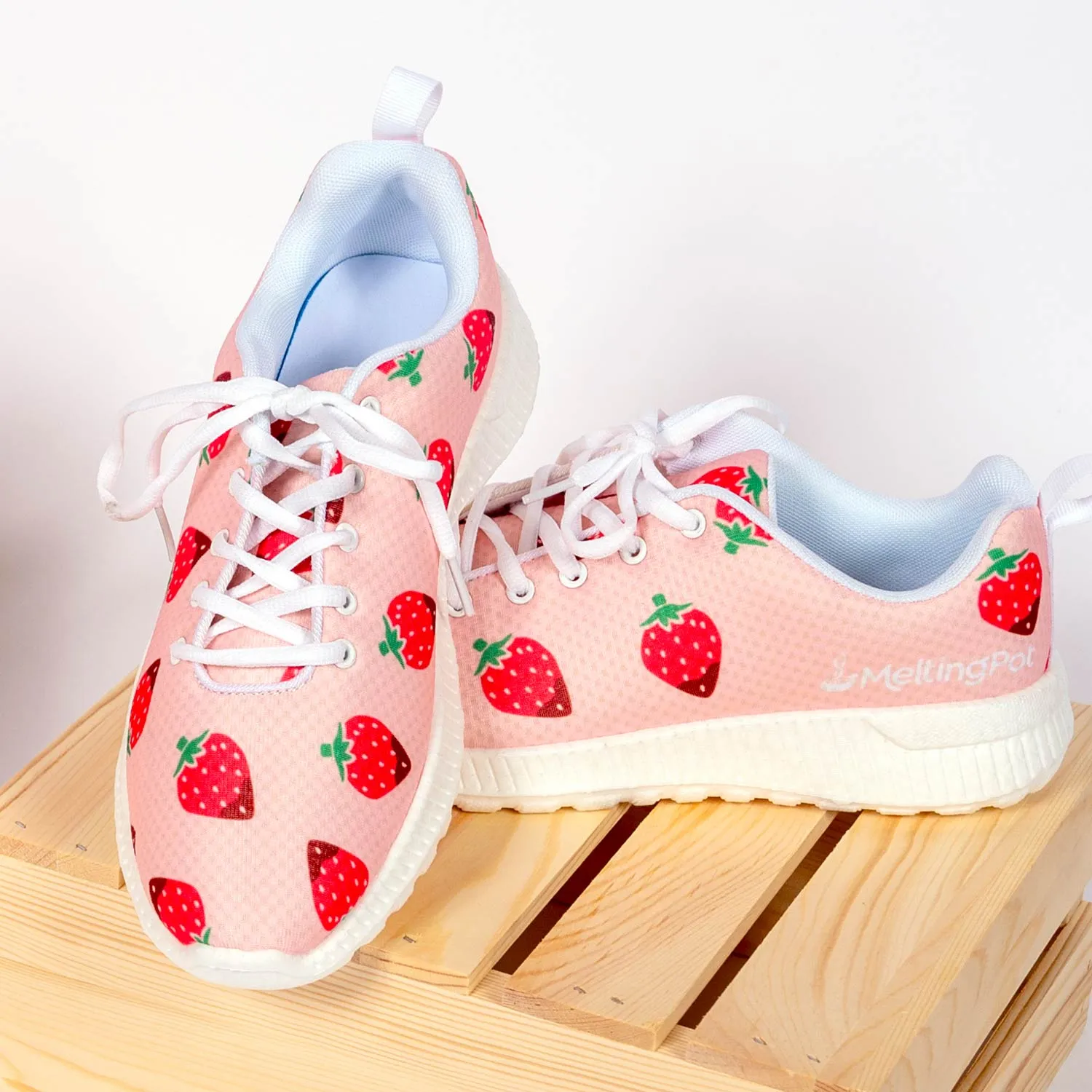 Chocolate Dipped Strawberry Tennis Shoes