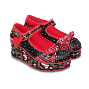 Chocolaticas® ROCKABILLY Women's Mary Jane Platform