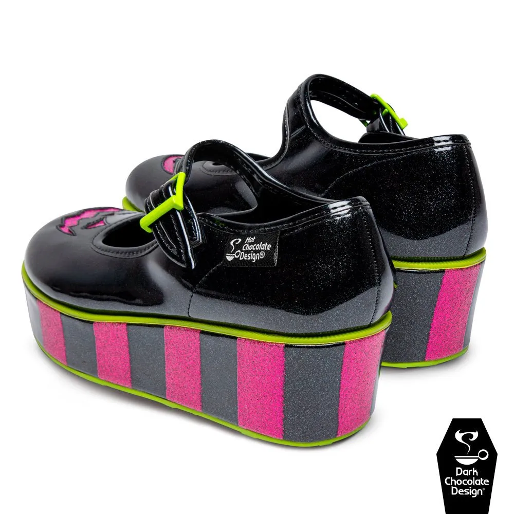 Chocolaticas® TOXIC HALLOWEEN Women's Mary Jane Platform