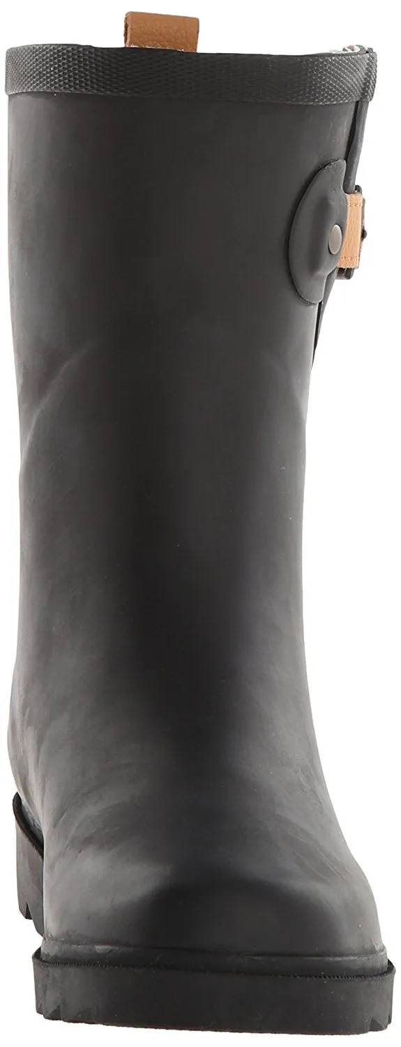 Chooka Womens' Waterproof Top Solid Mid Rain Boot