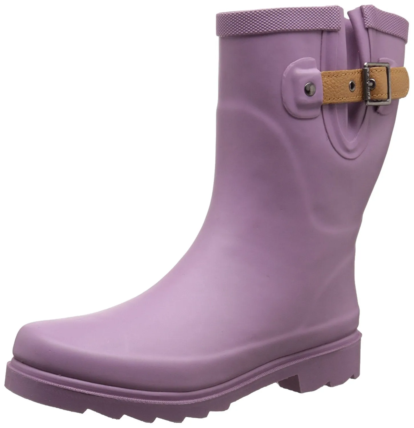 Chooka Womens' Waterproof Top Solid Mid Rain Boot