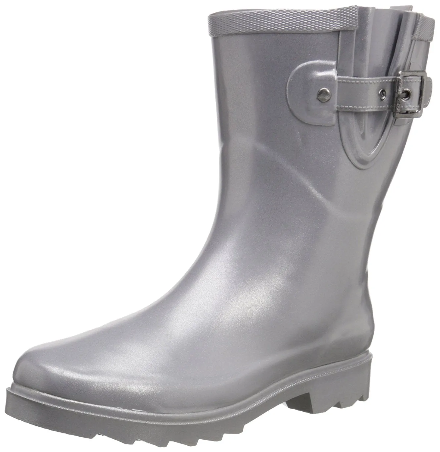 Chooka Womens' Waterproof Top Solid Mid Rain Boot