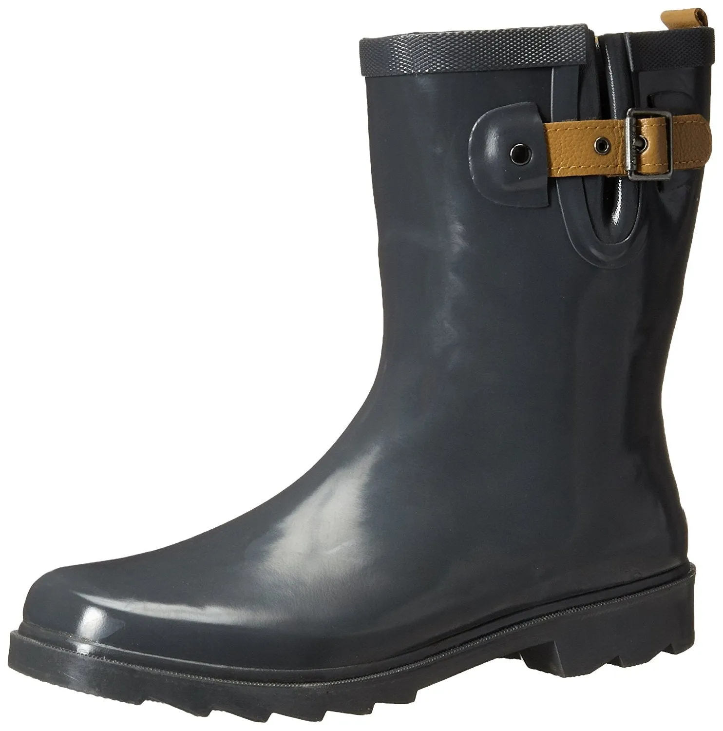 Chooka Womens' Waterproof Top Solid Mid Rain Boot