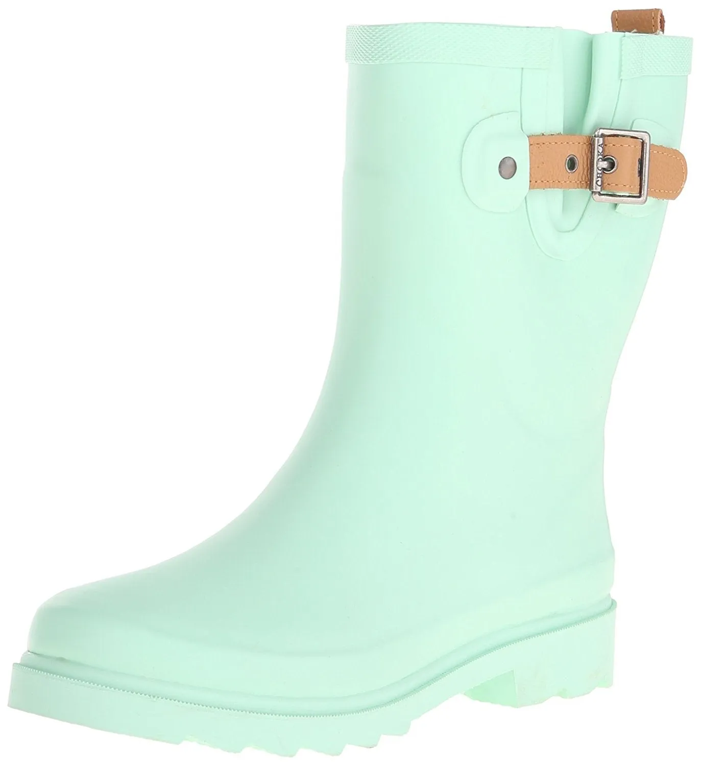 Chooka Womens' Waterproof Top Solid Mid Rain Boot