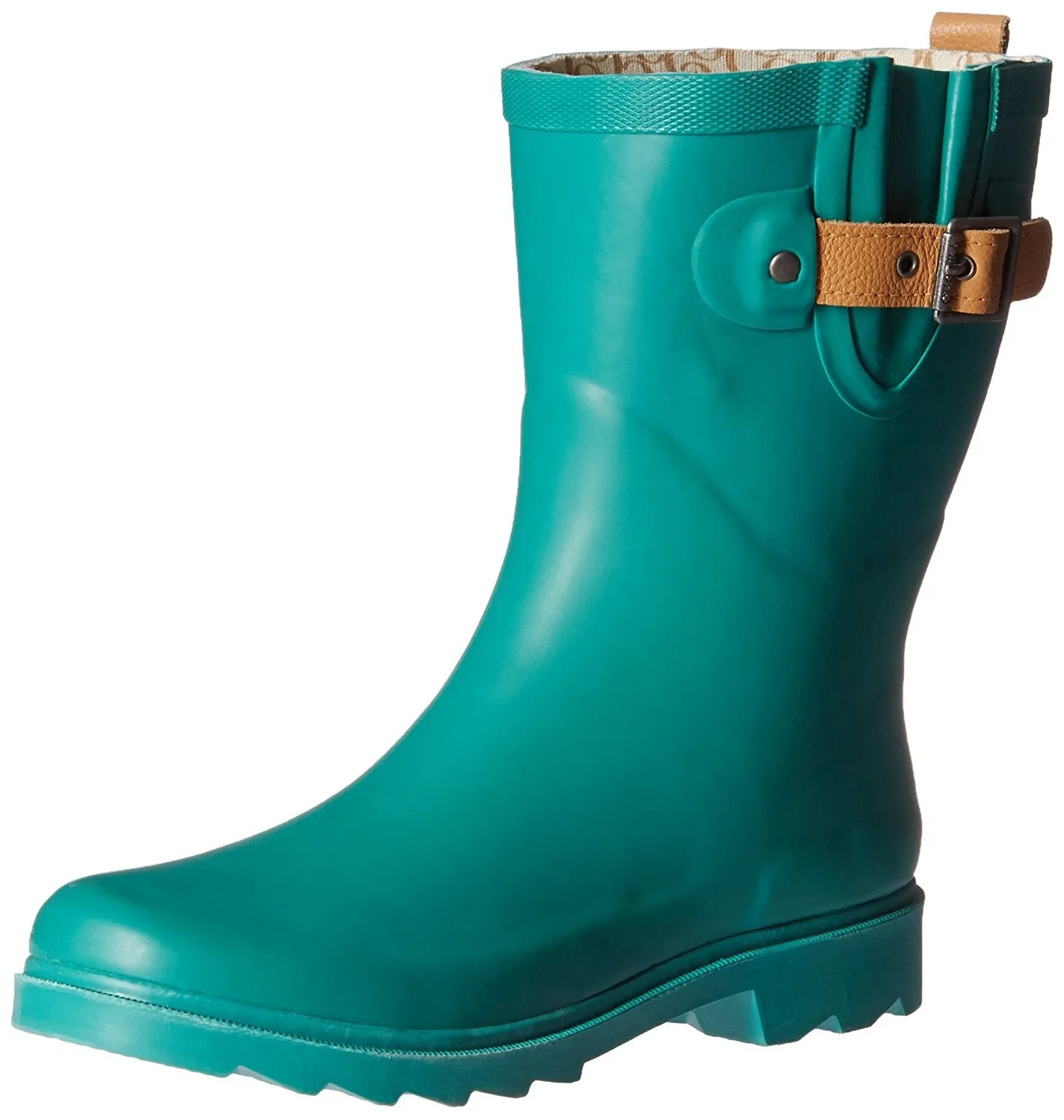 Chooka Womens' Waterproof Top Solid Mid Rain Boot