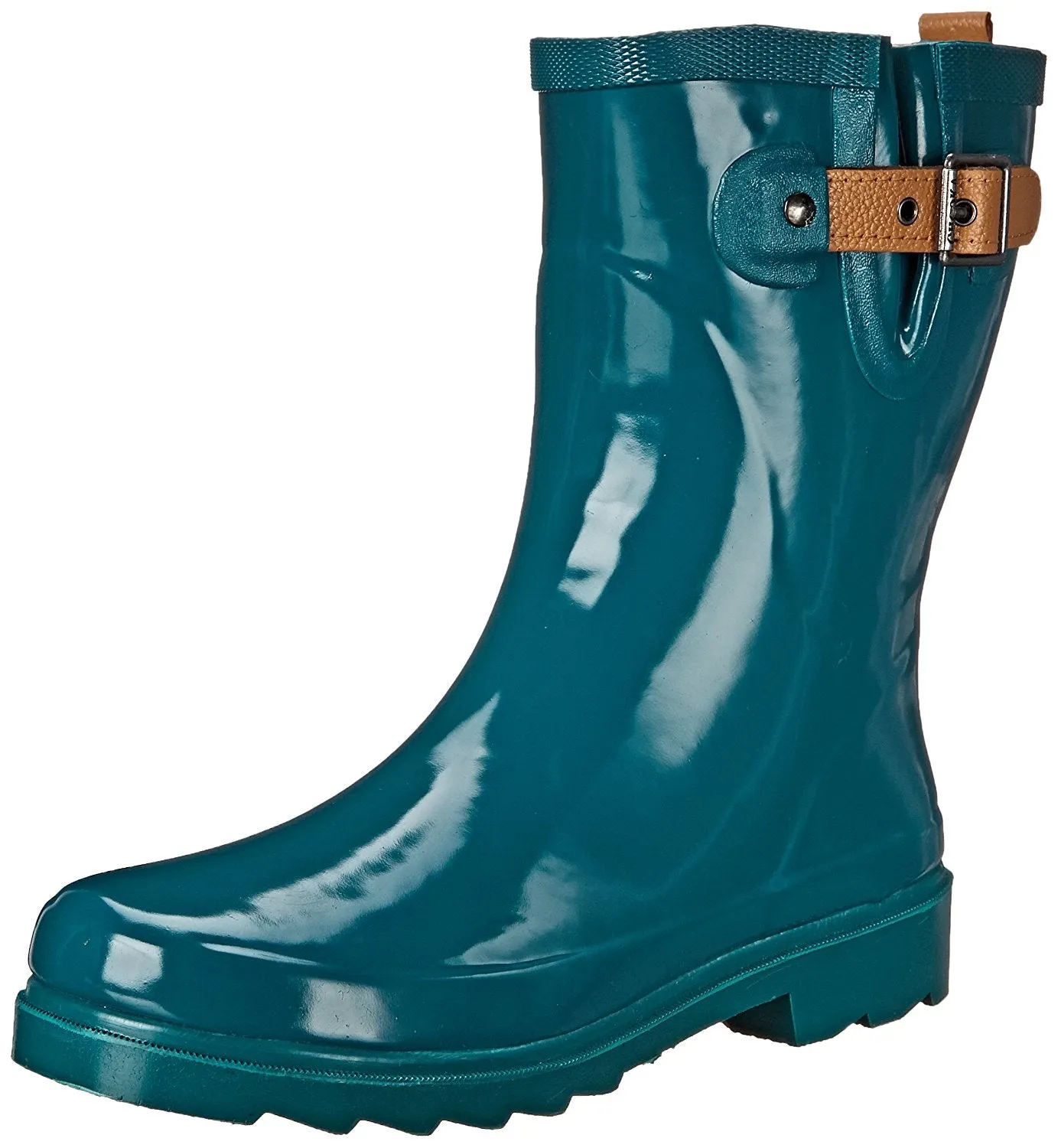 Chooka Womens' Waterproof Top Solid Mid Rain Boot