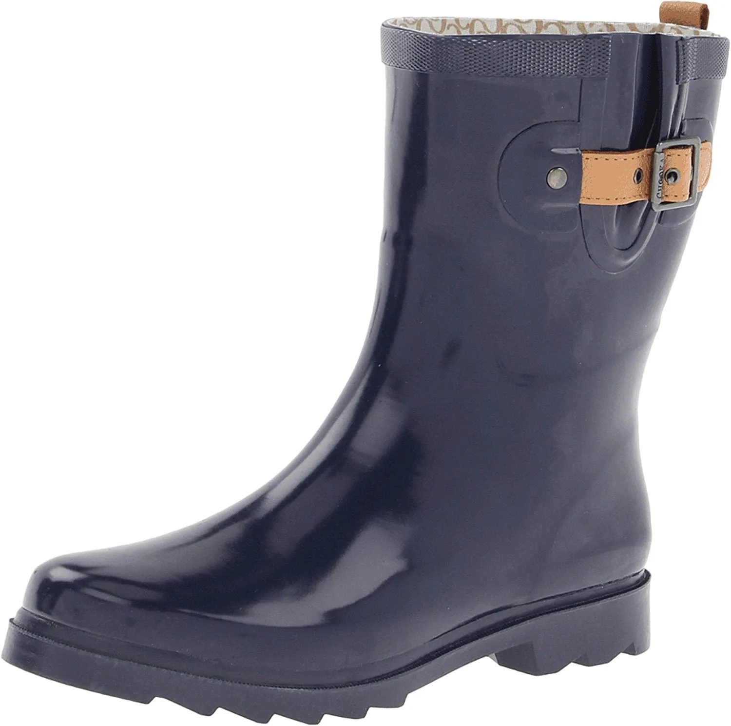 Chooka Womens' Waterproof Top Solid Mid Rain Boot