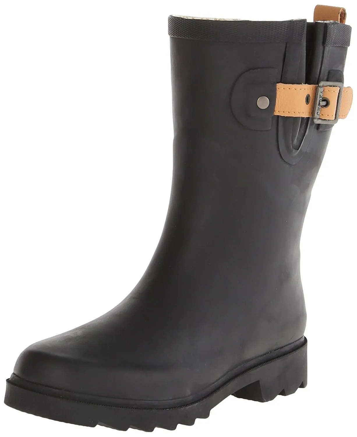 Chooka Womens' Waterproof Top Solid Mid Rain Boot