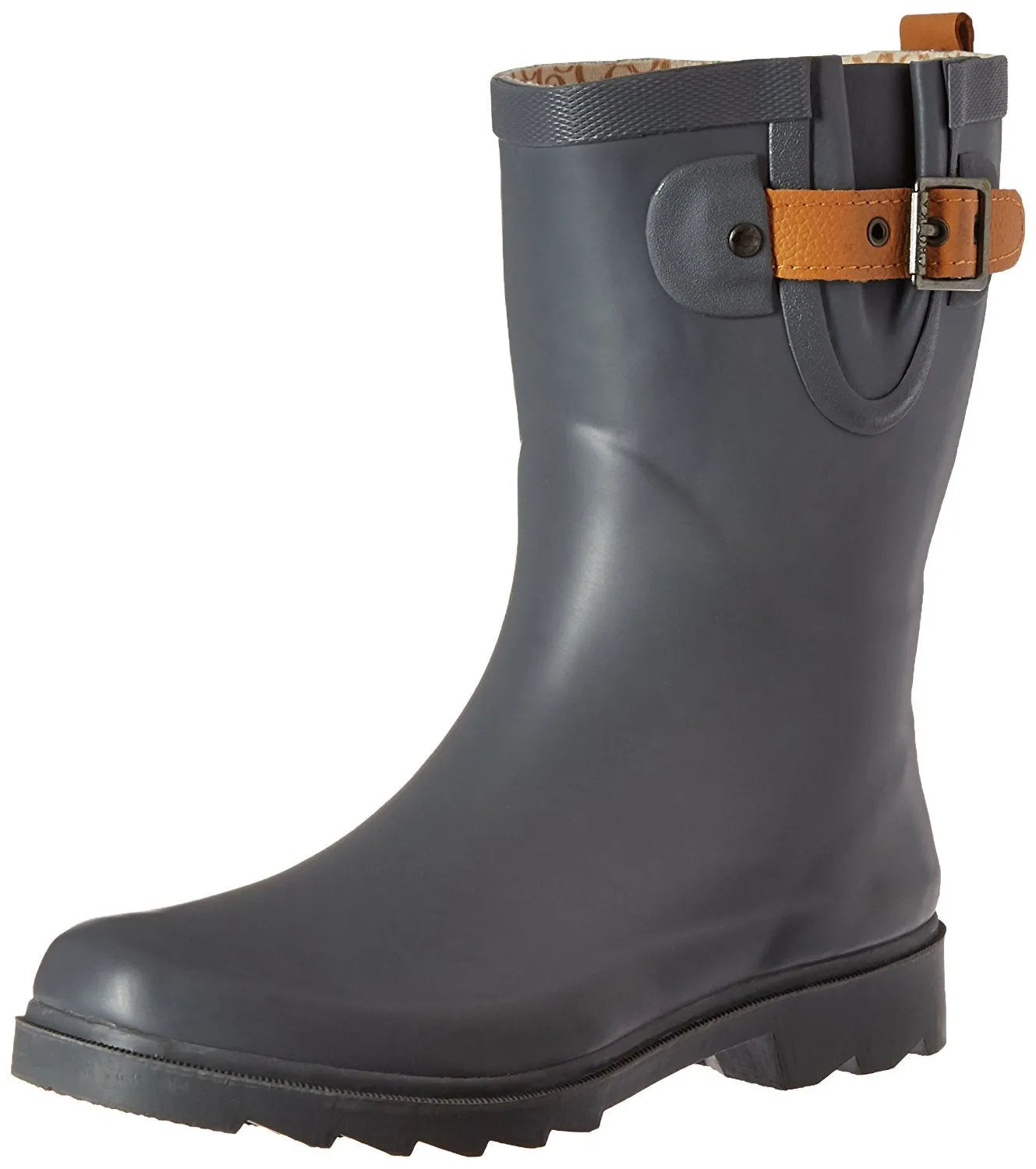 Chooka Womens' Waterproof Top Solid Mid Rain Boot