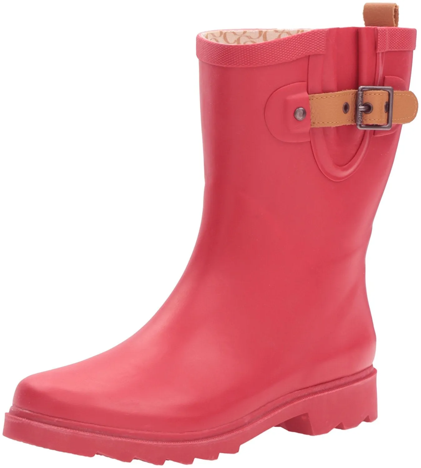 Chooka Womens' Waterproof Top Solid Mid Rain Boot