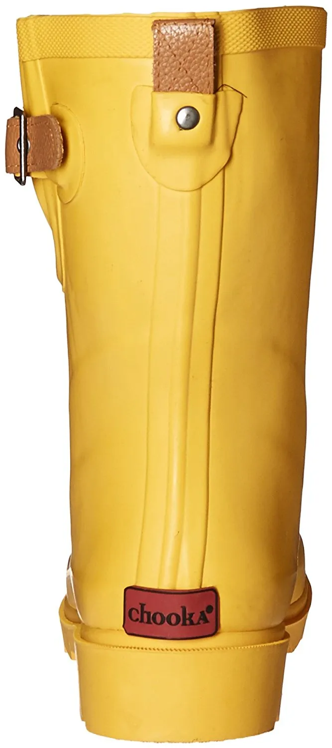 Chooka Womens' Waterproof Top Solid Mid Rain Boot