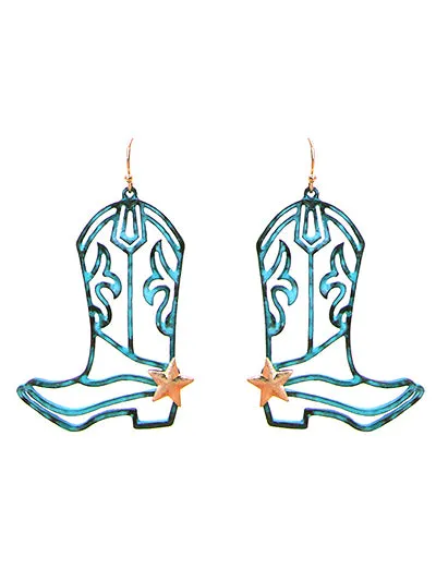 Cowboy Boots Earring