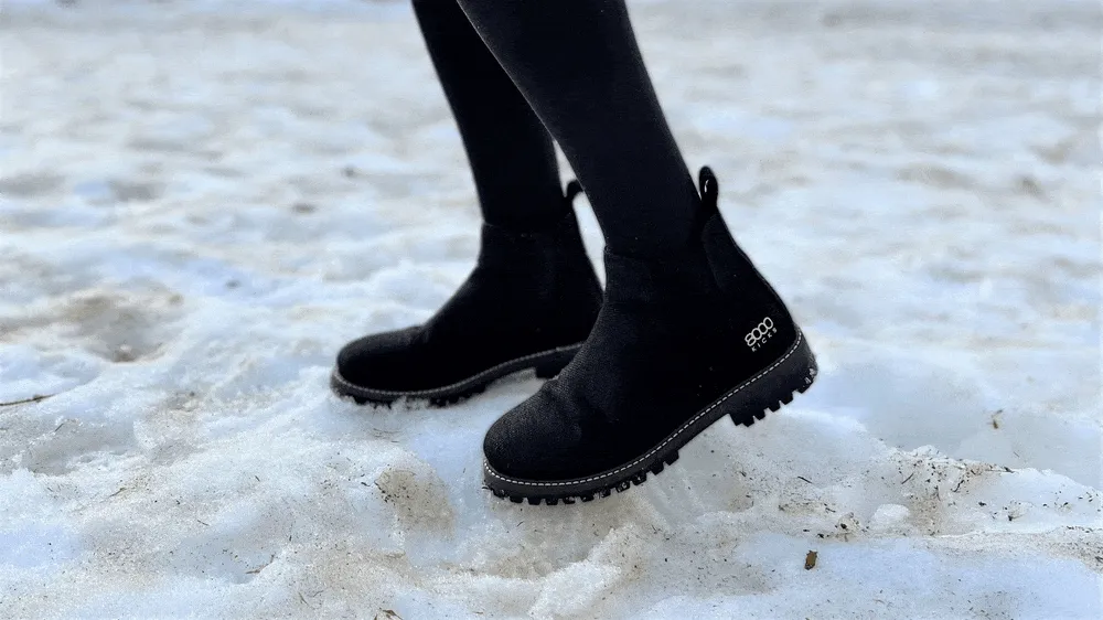 Crossover Men's Vegan Hemp Chelsea Boots | Black