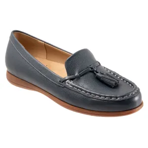 Dawson Navy Leather Moccasin