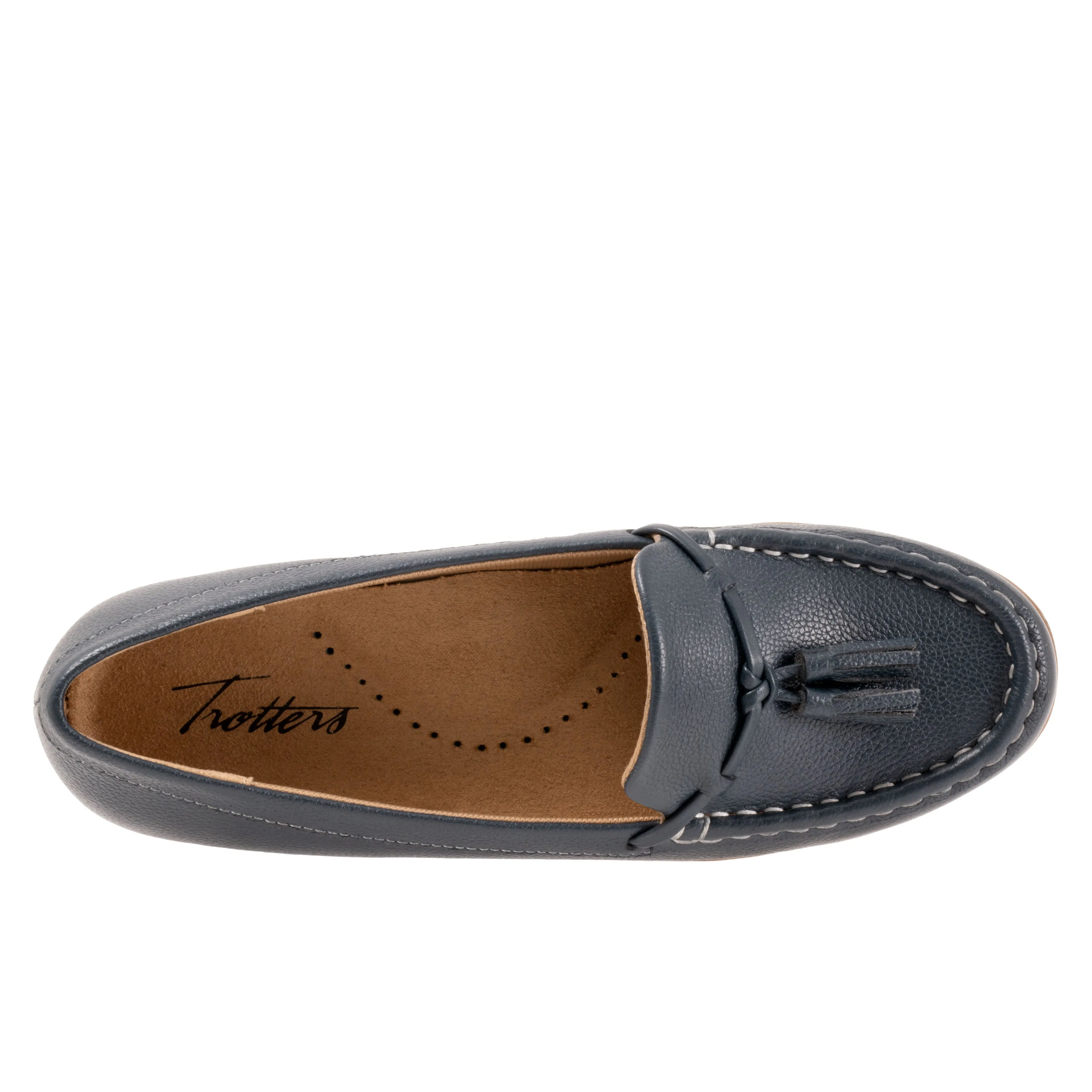 Dawson Navy Leather Moccasin