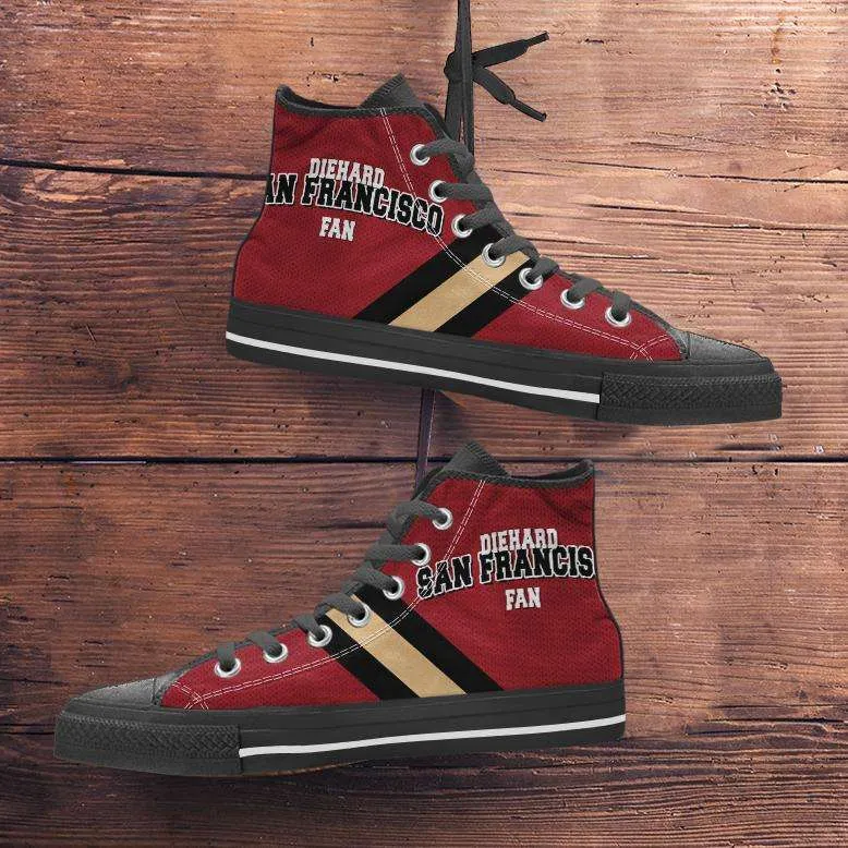 Diehard San Francisco Fan Canvas High Top Shoes