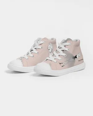 DOLLY DOODLING DOLLY PINK Kids Hightop Canvas Shoe