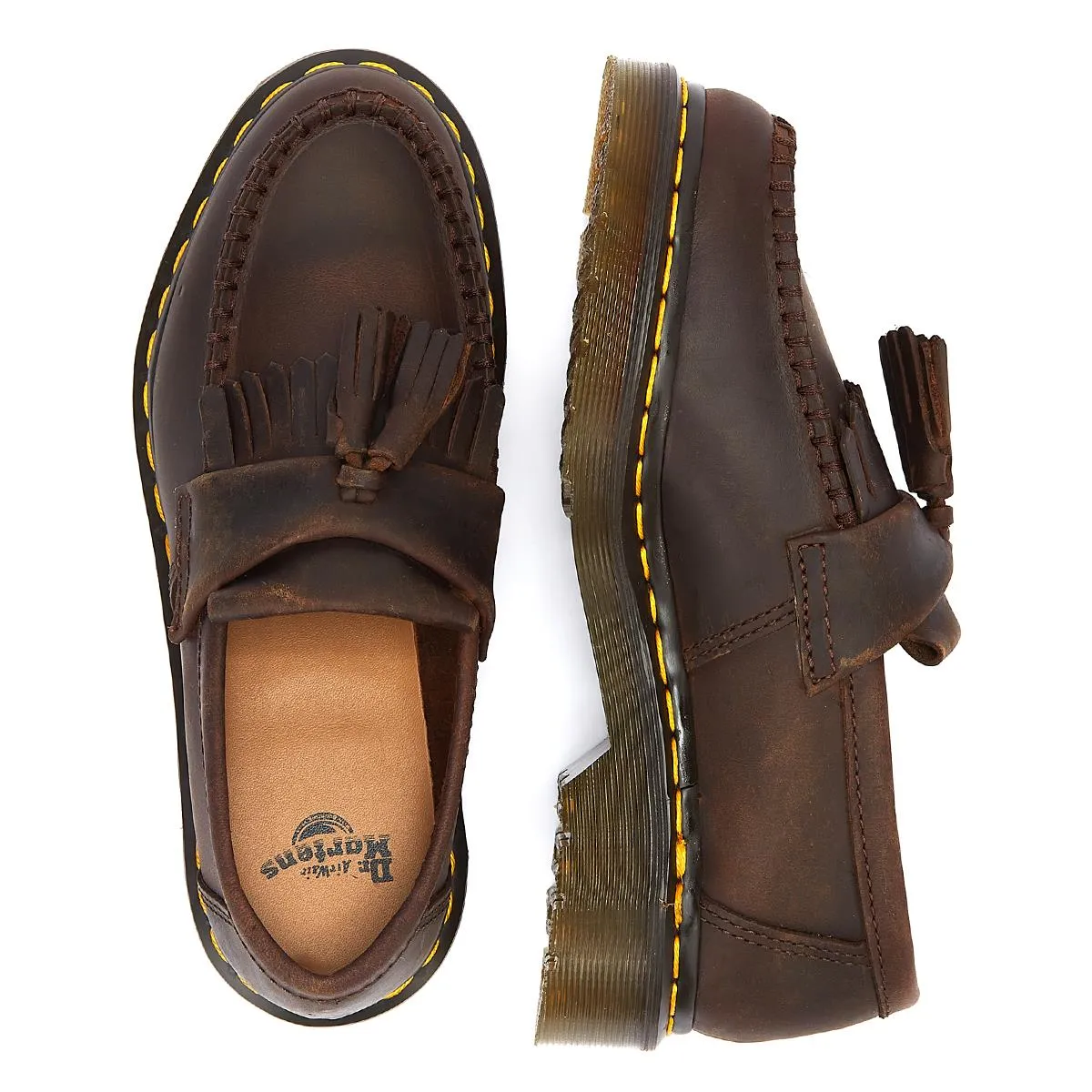 Dr. Martens Adrian Crazy Horse Brown Loafers