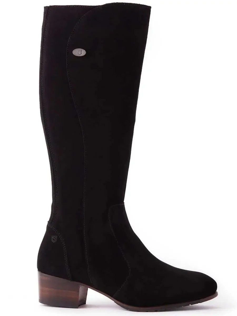 DUBARRY Downpatrick Boots - Ladies Knee High - Black Suede