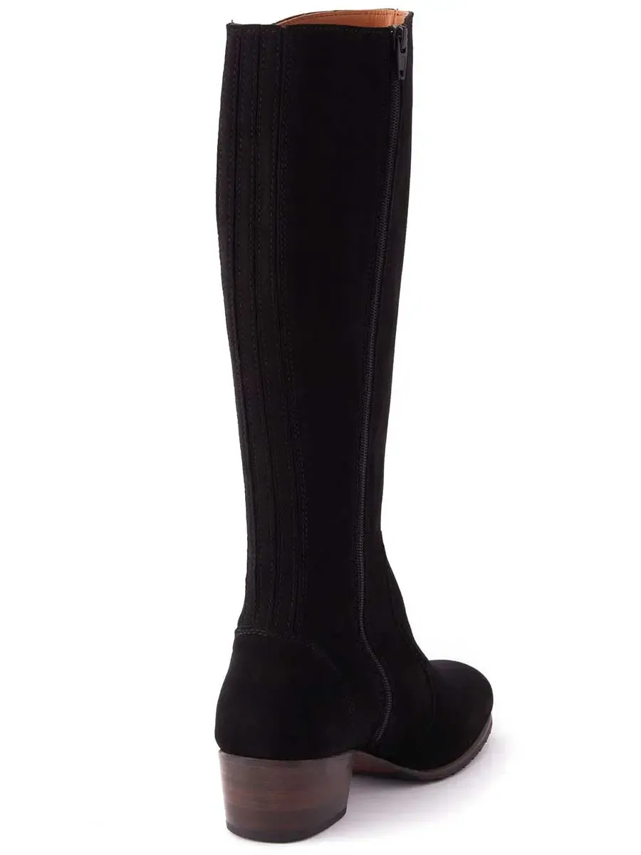 DUBARRY Downpatrick Boots - Ladies Knee High - Black Suede