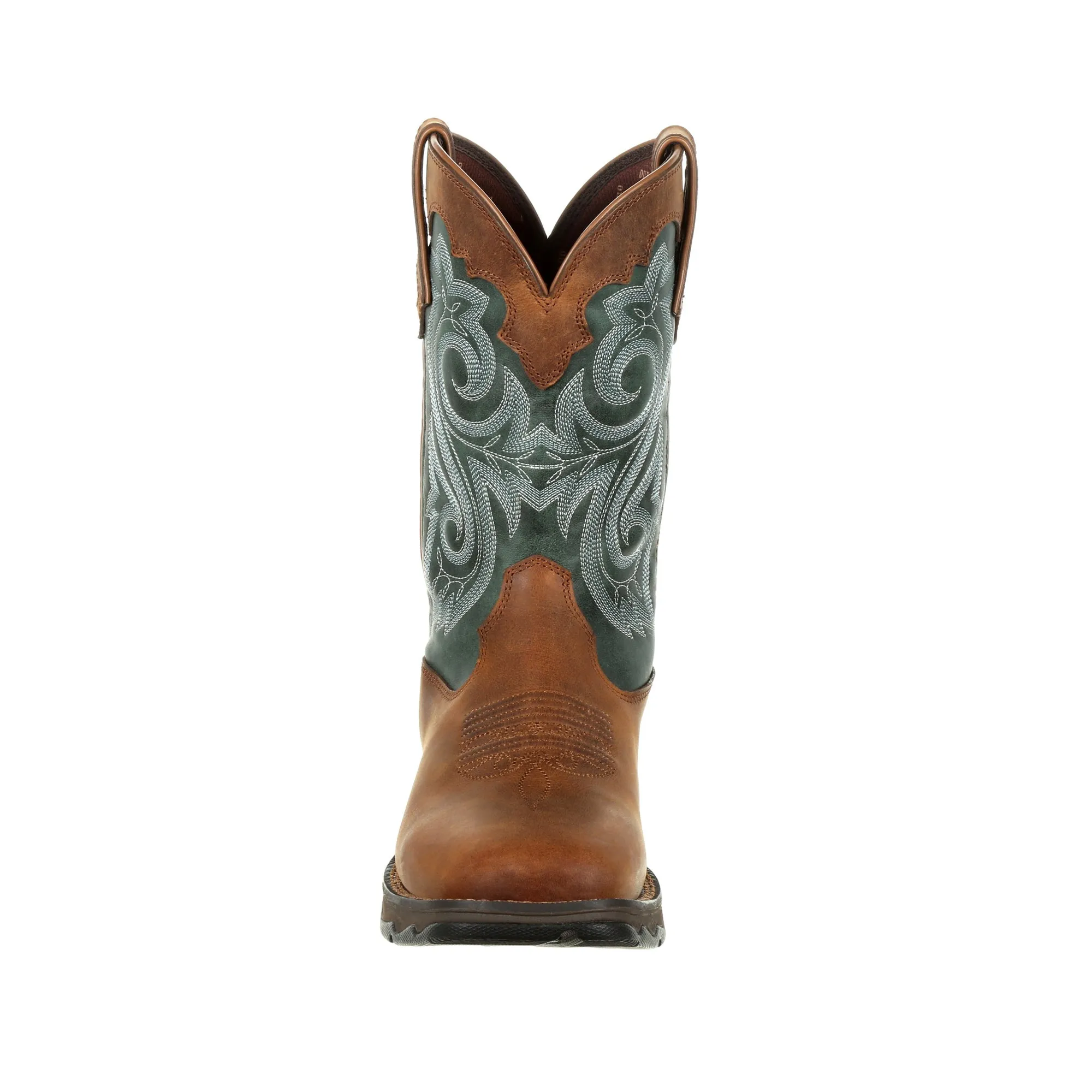 Durango Womens Brown Evergreen Leather Rebel WP Cowboy Boots