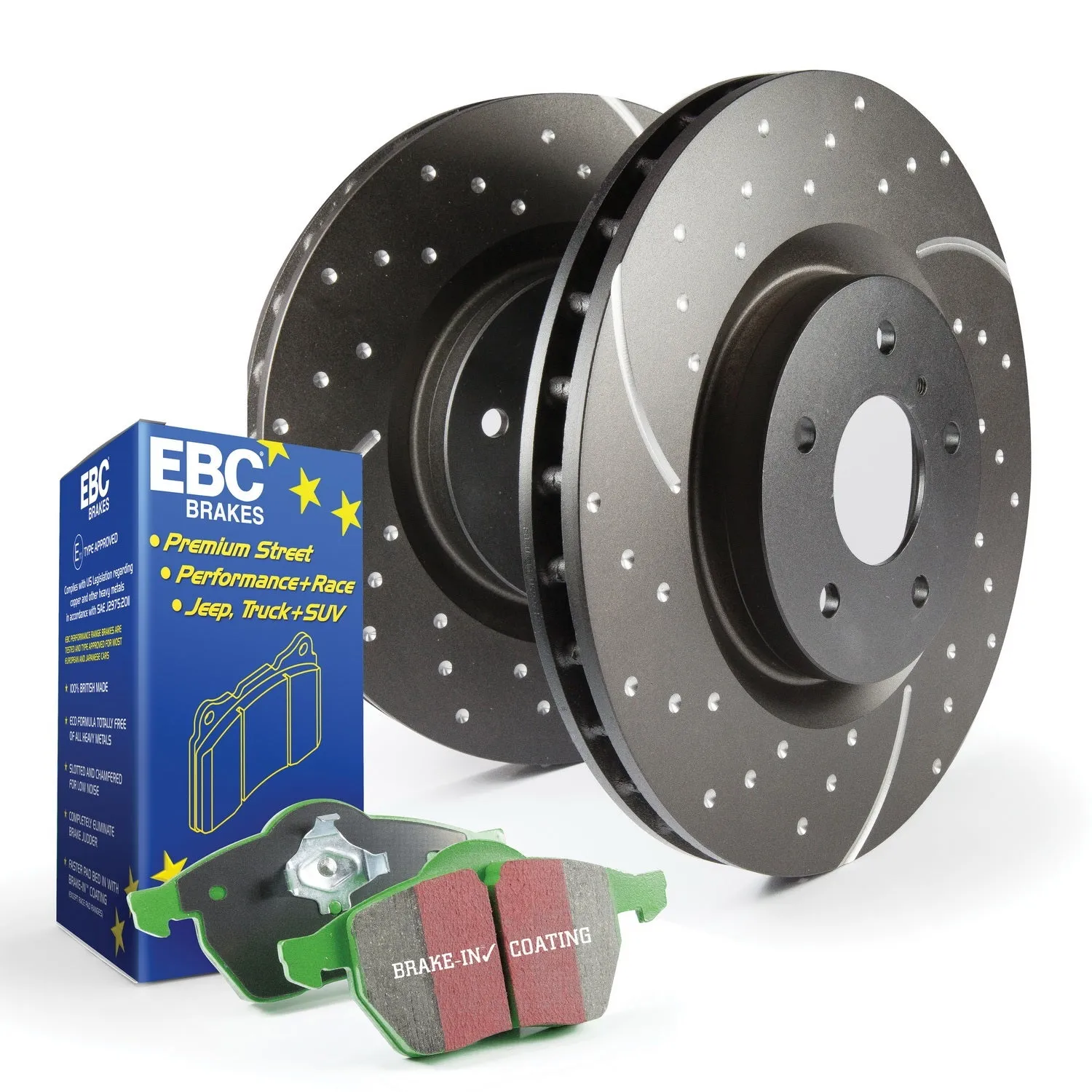 EBC Brakes S10KF1074 S10 Kits Greenstuff 2000 and GD Rotors