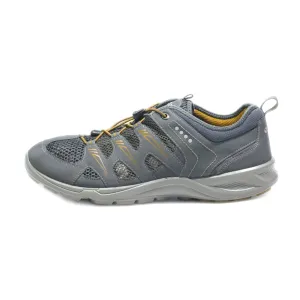 Ecco Low-Top Sneakers Fabric Grey Colour For Men